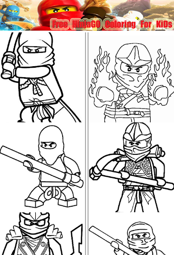 Funny Ninja Go Coloring