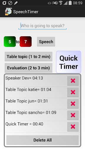 Speech Timer