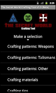 The Secret World Crafting Tool
