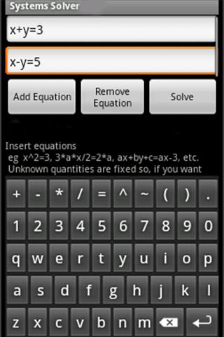 Systems of Equations