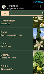 HerbIndex - herbal drugs Screenshot