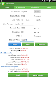 Financial Calculators Screenshot