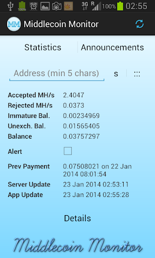 Middlecoin Monitor