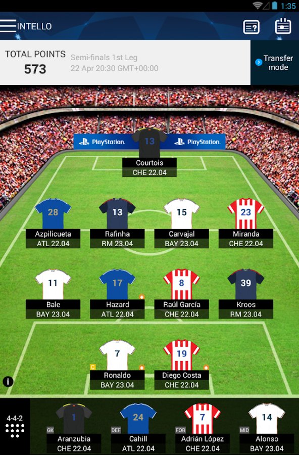 UEFA Champions League Fantasy - Android Apps on Google Play