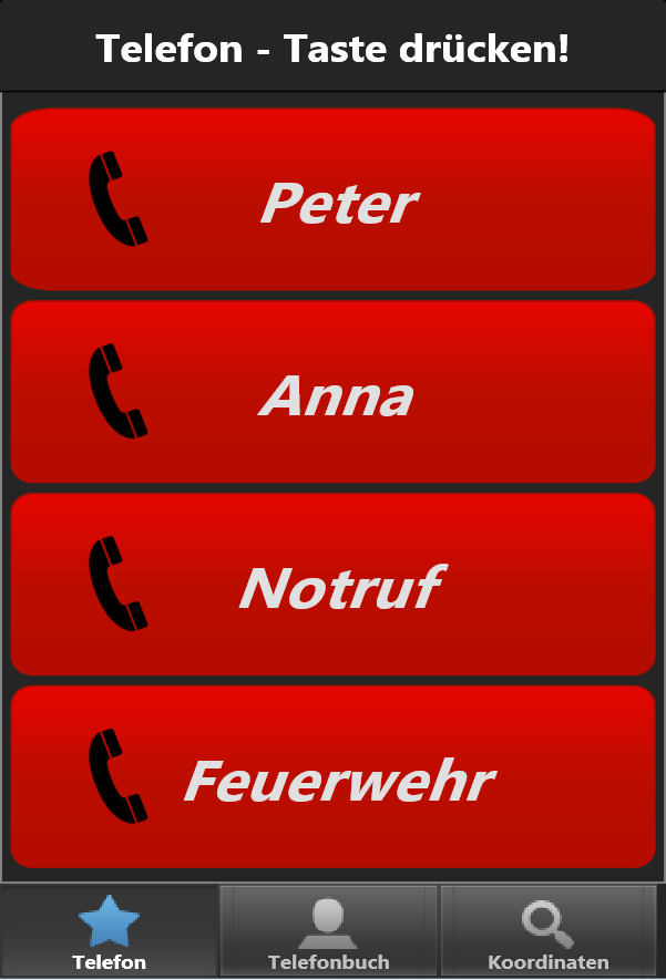 Android application Senior Mobile App Emergency screenshort