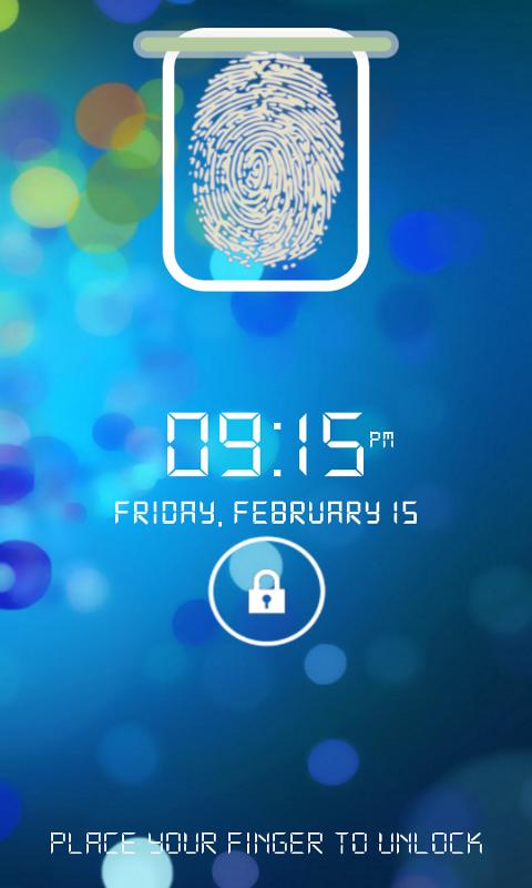 Fingerprint Lock Screen - screenshot