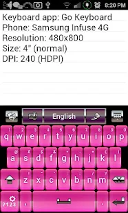 Pink and Black Keyboard Skin