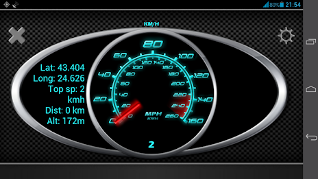 GPS Speedometer in kph and mph poster 4