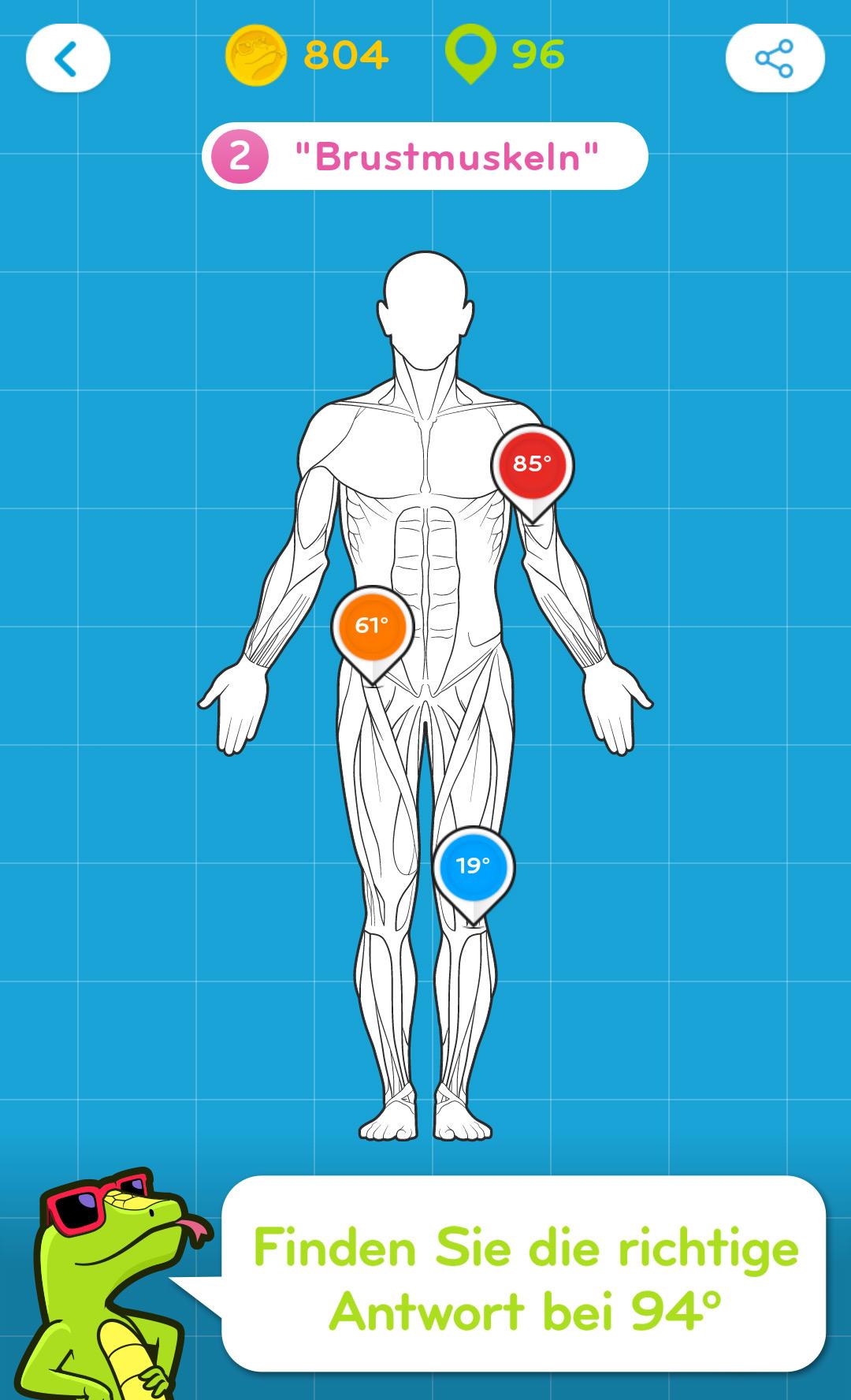 Android application 94 Degrees: fun trivia quiz screenshort