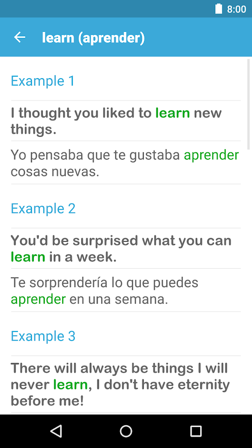 Spanish English Dictionary Android Apps on Google Play
