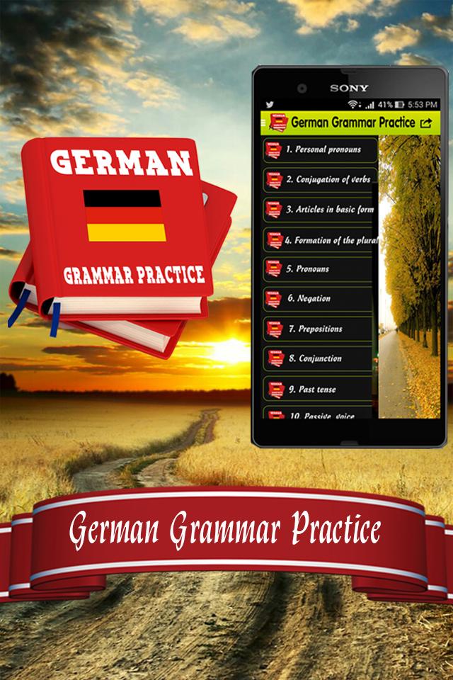 German Grammar Practice Screen 2