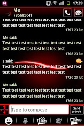 Simply Red Theme GO SMS poster 3