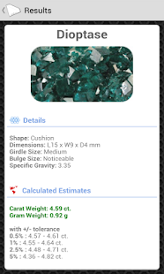 calculator gem carat weight