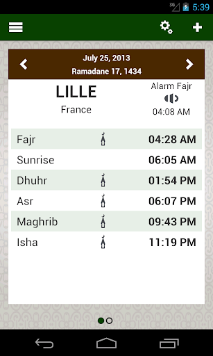 Prayer times: Qibla Azan