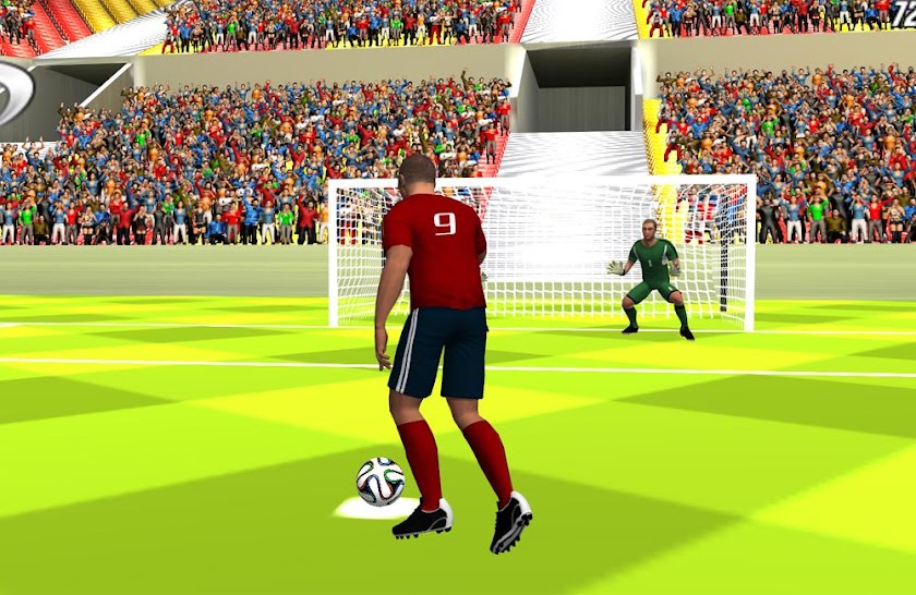 football freekick 3D Screen 2