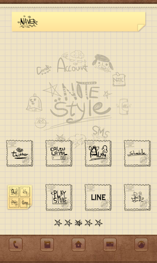 Notes dodol launcher theme