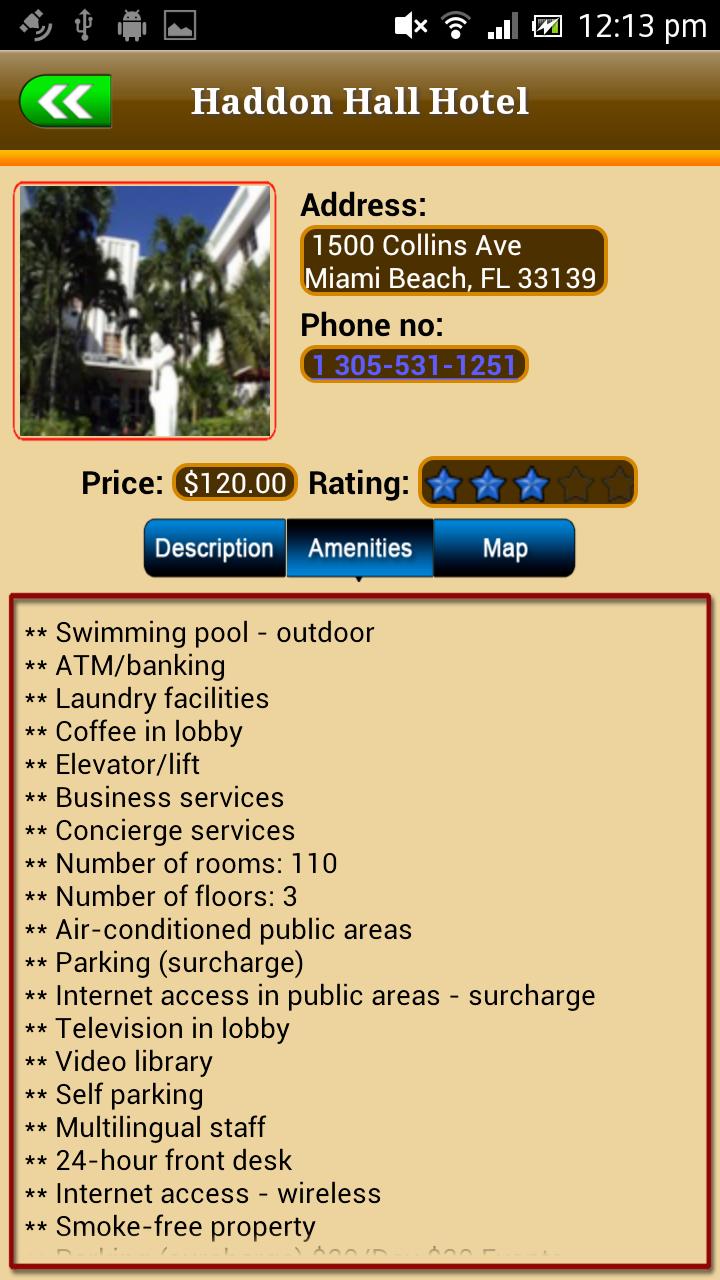 Miami Offline Map Travel Guide Screen 3