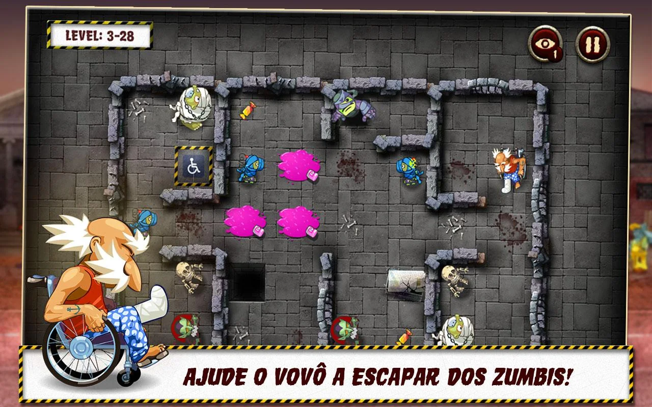 Vovô e os zumbis - screenshot