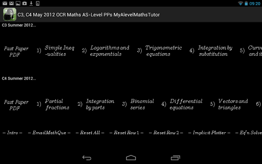 【免費教育App】C3-4 OCR May 2012 Past Papers-APP點子