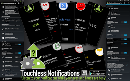 Touchless Notifications Free - Voice Announcer poster 19