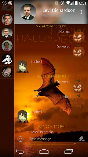 Halloween EvolveSMS Theme