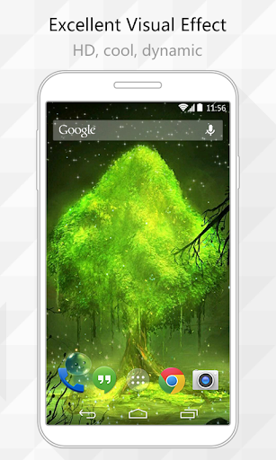 Fluorescent Tree LiveWallpaper