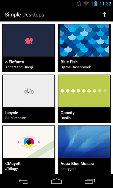 Android application Simple Desktops screenshort