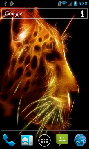 Glowing leopard live paper