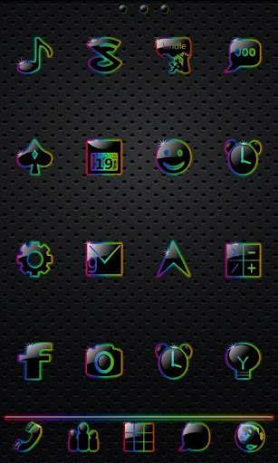 Sleek Ebony Rain GO Theme