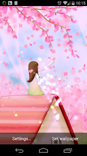 Sakura fairy world lwp pro Screenshots 1