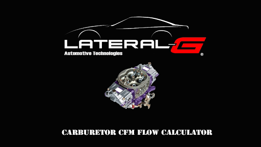 Carburetor CFM Flow Calculator