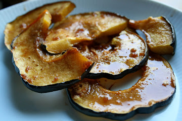 Glazed Acorn Squash with Pomegranate
