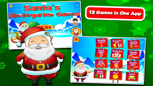 Santa Fun Kindergarten Games