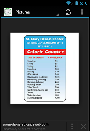 Calorie counter