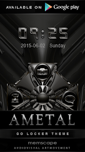 Poweramp skin Ametal - screenshot thumbnail