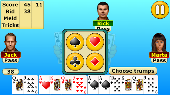 Card game pinochle app free