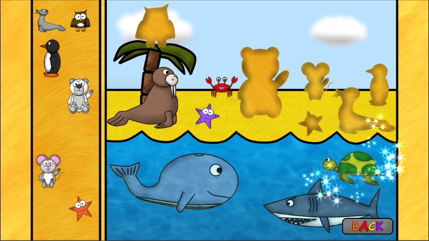 Android application Kids Animal Puzzles - Golden screenshort