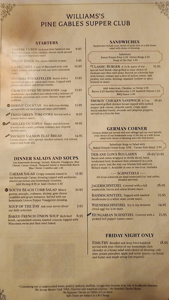  Williams's Pine Gables Supper Club