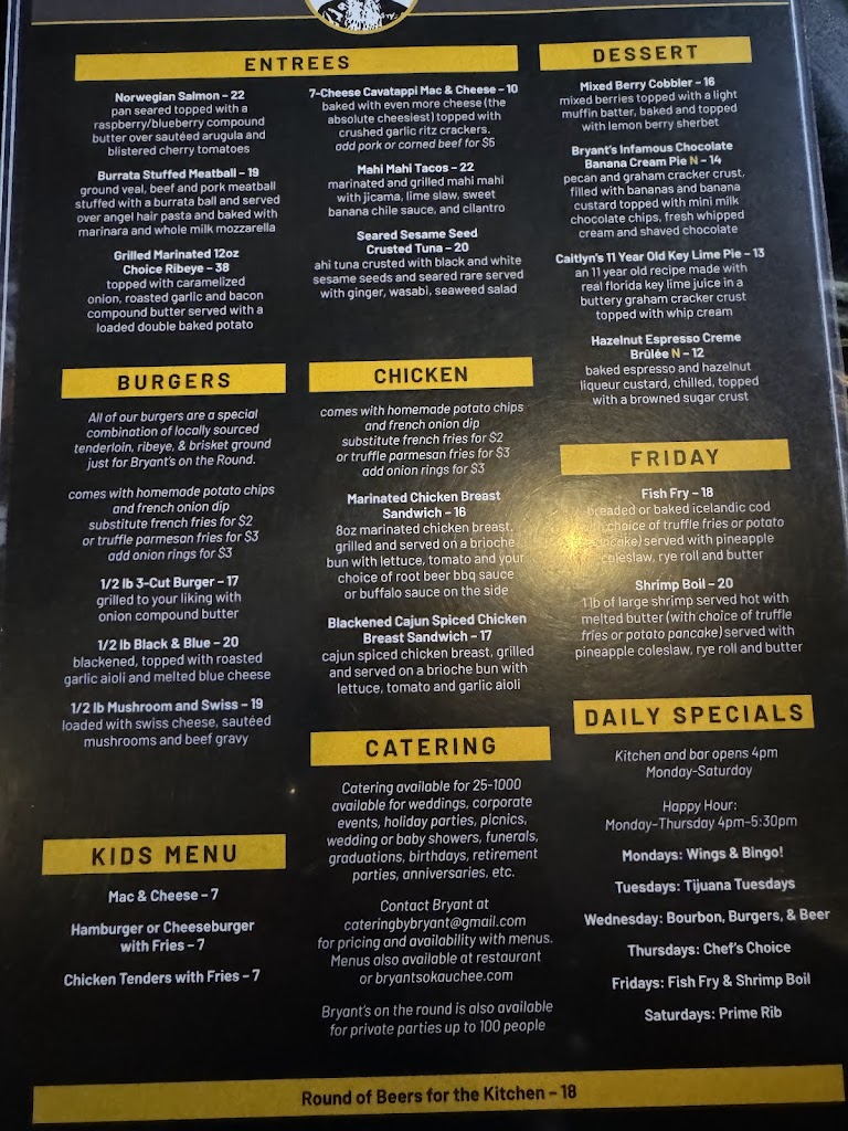  Bryant's On The Round