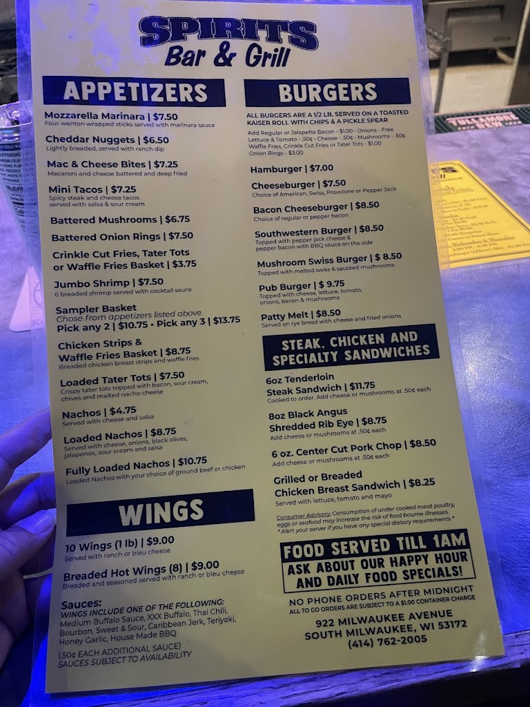  Spirits Bar & Grill