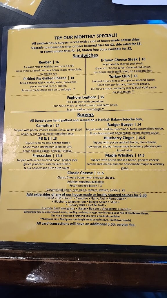  Common Man Tap & Table