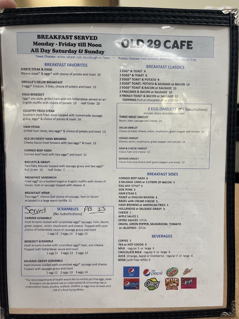  Old 29 Cafe