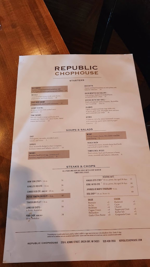  Republic Chophouse