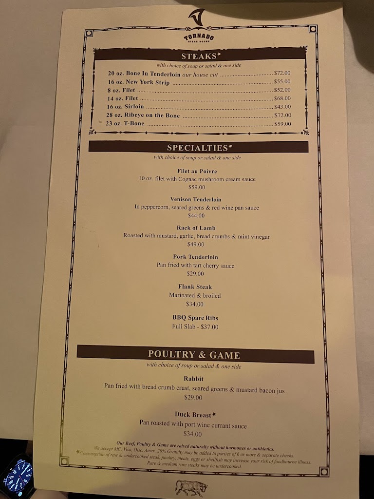  Tornado Steak House