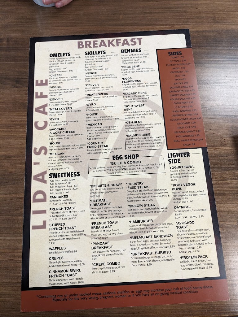  Lida's Breakfast & Lunch