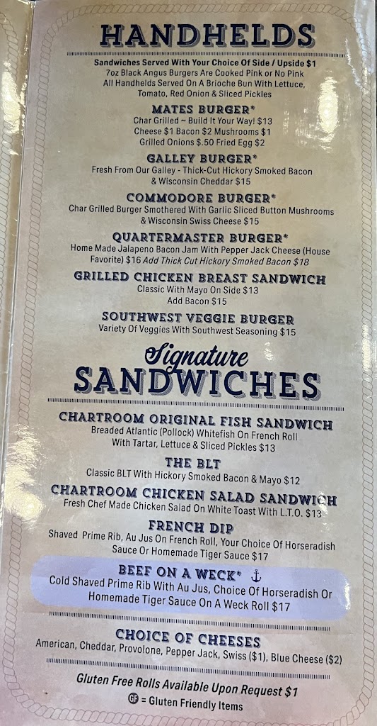  Chartroom Restaurant