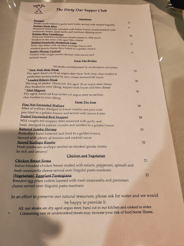  Dirty Oar Supper Club