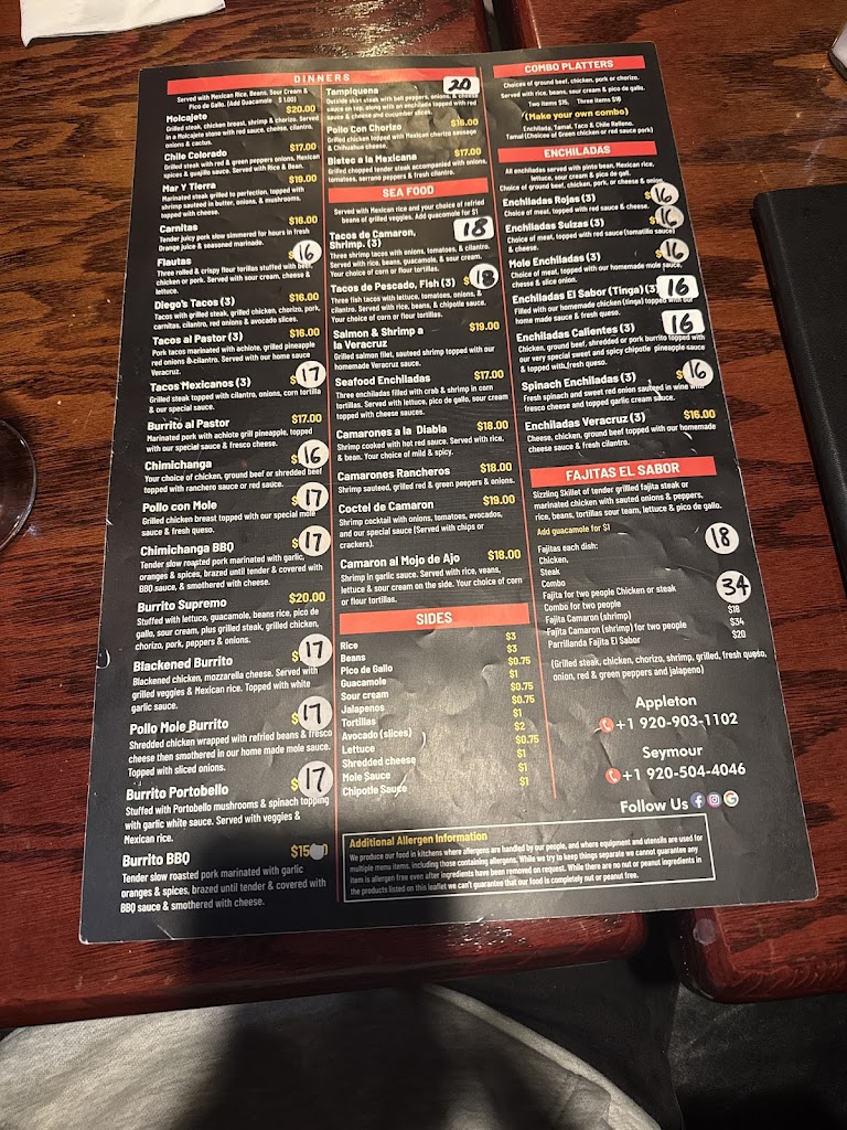  El Sabor Mexican Grill