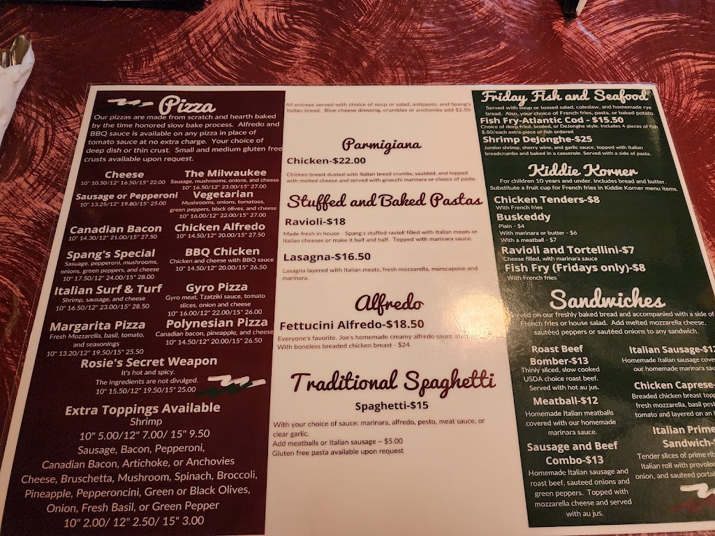  Spang's Italian Restaurant