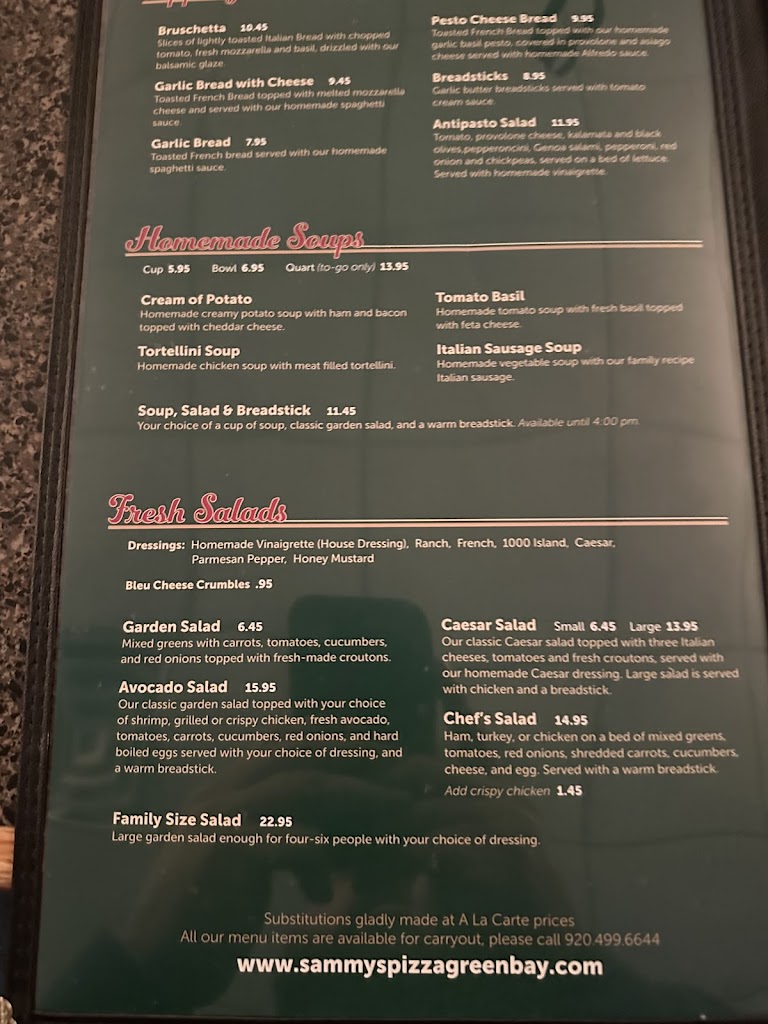  Sammy's Pizza & Italian Restaurant